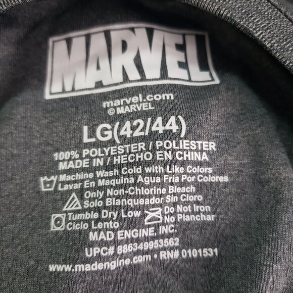 Men's Marvel Punisher Graphic T-Shirt L Gray Short Sleeve Earbud Loop 42 44 - Picture 5 of 5